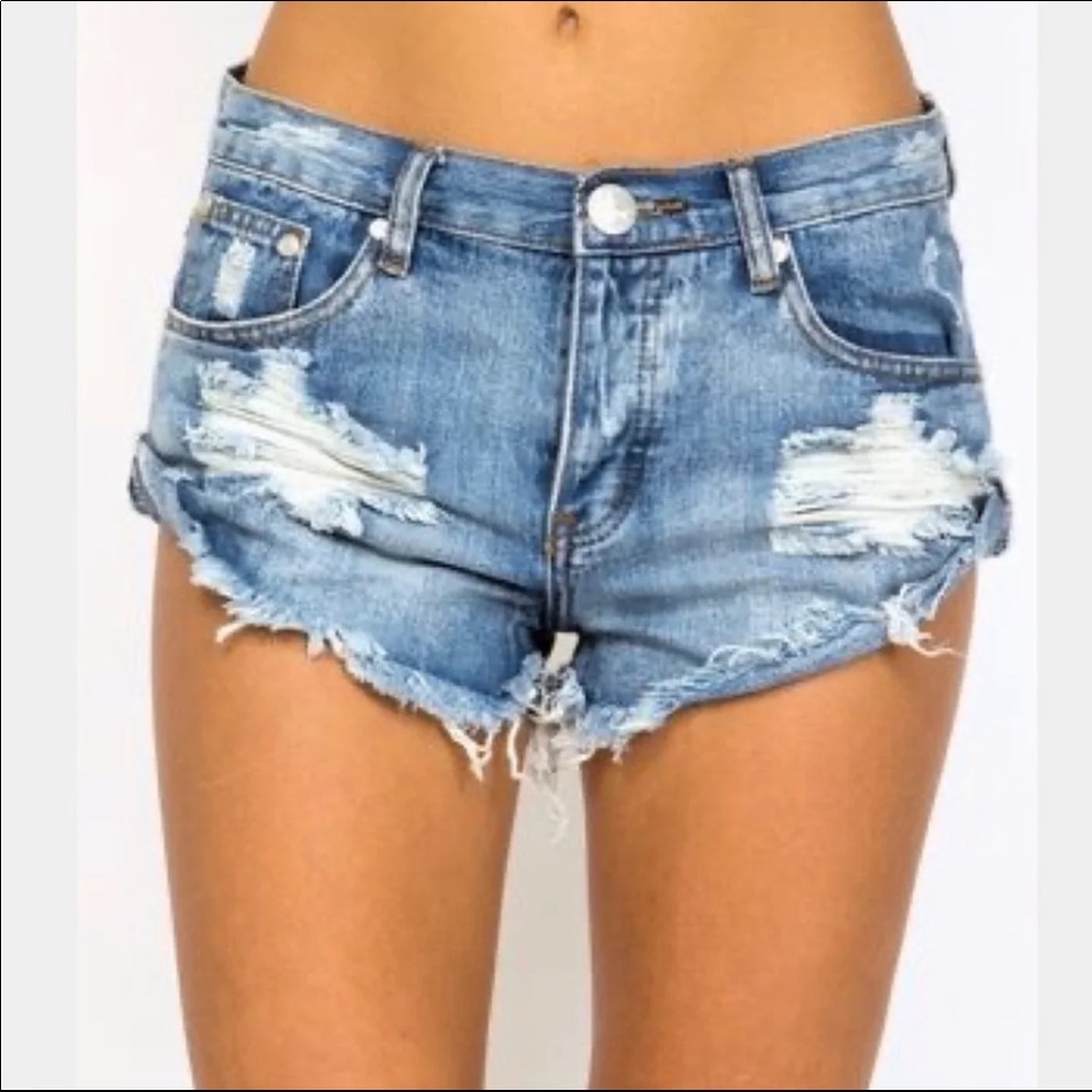 One Teaspoon Destroyed Shorts